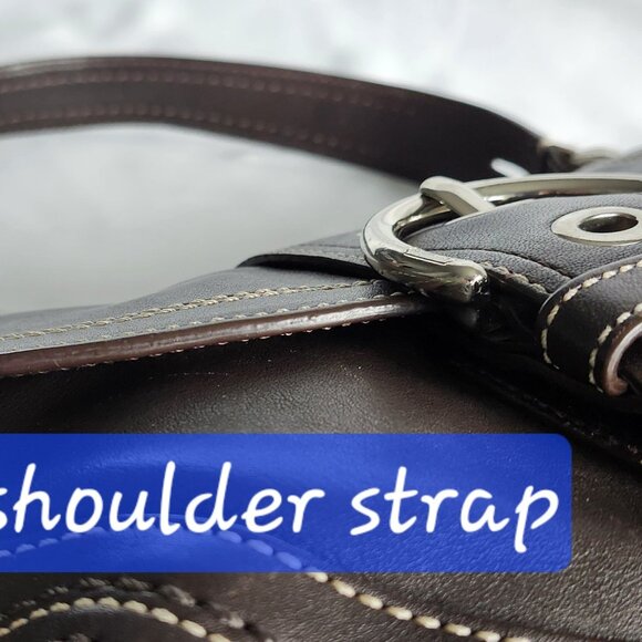 Coach Vintage Brown Leather SoHo Shoulder Bag Brown - Picture 7 of 8